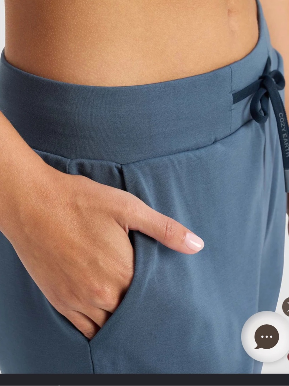 Cozy Earth Bamboo Drawstring Joggers Buttersoft Luxe Athleisure Active Lounge - Picture 4 of 13